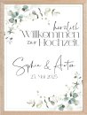 Eukalyptus Hochzeitsposter DIN A2 hoch