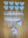 Gastgeschenk Schafmilchseife Herz blau 10 Sets