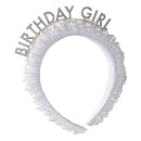 Haarreif mit Perlen Birthday Girl