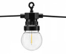 LED Retro Lichterkette schwarz 8m