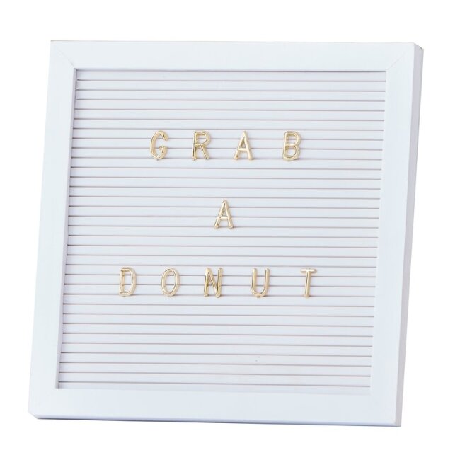 Letter Board wei&szlig; GOLD GLAM WEDDING