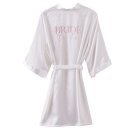 Satin Kimono Bride to be weiß