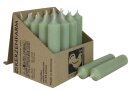 Stabkerzen kurz 10cm Ø 2,2 cm salbei 10 Stück