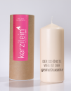 Kerze DER SCHÖNSTE WEG grau